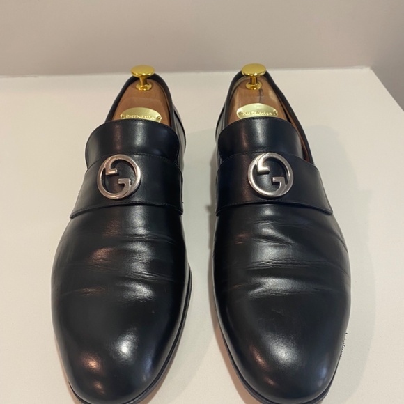 Gucci Men’s Leather Loafers Size US 10 - Picture 2 of 7